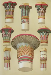 Ägyptische Kapitelle aus 
